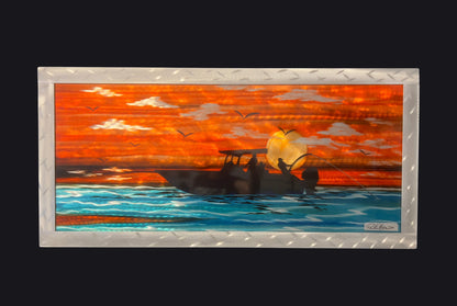 *New Dream Boaters Life *One Of A Kind* (As Seen On Facebook) PETE KOZA METAL ART